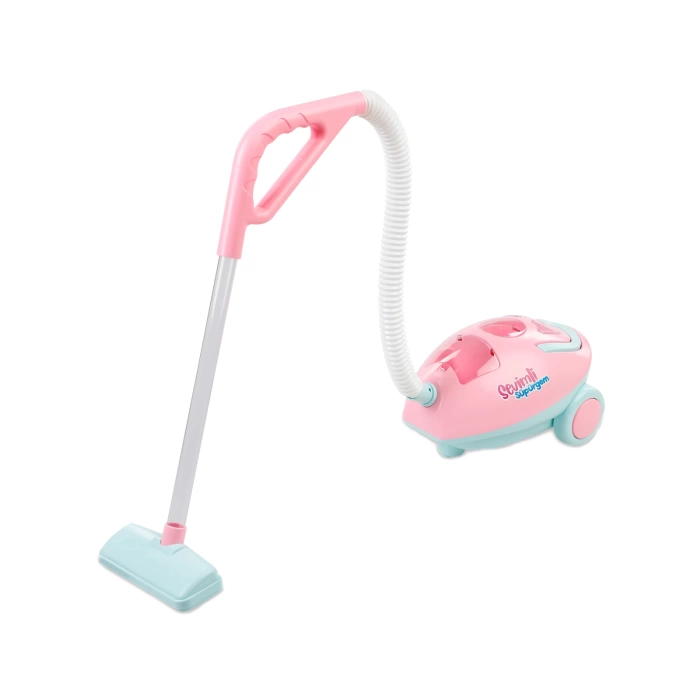 Büyük Pilli Neşeli Süpürgem Pembe - Pilli Oyuncak Süpüge - Elektirikli Süpürge Oyuncak - Işıklı Sesli Süpürge - Pilli Işıklı Sesli Süpürge