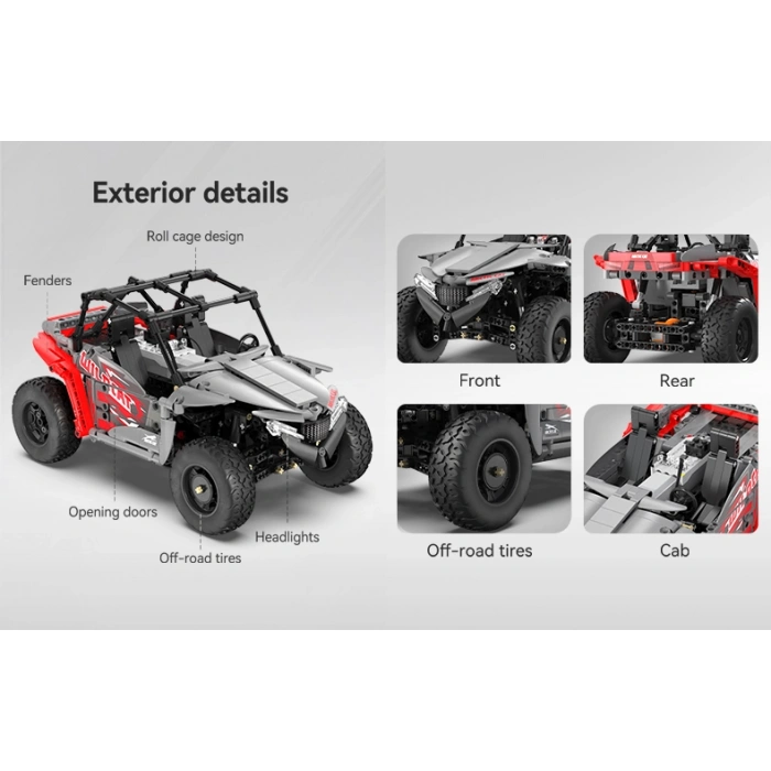 CADA Arctic Cat Wildcat XX Motorlu Araba Lego - Lego Setleri - CADA Mini Lego - Araba CADA Lego