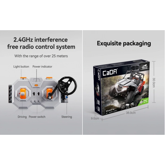 CADA Arctic Cat Wildcat XX Motorlu Araba Lego - Lego Setleri - CADA Mini Lego - Araba CADA Lego