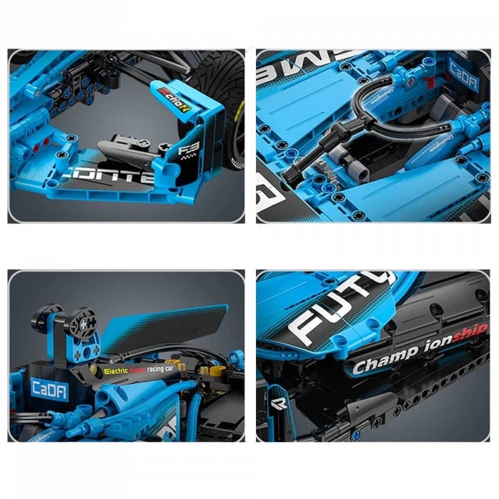 CADA FORMULA E Yarış Arabası Lego - Lego Setleri - CADA Mini Lego - F1 Formula Araba Yarış Arabası