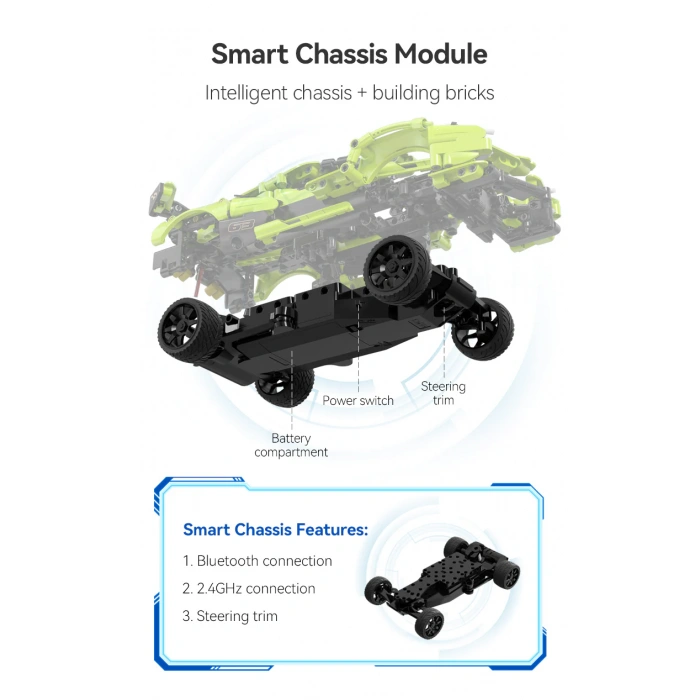 CADA Kumandalı Blade Sports Motorlu Araba Lego - Lego Setleri - CADA Mini Lego - Araba CADA Lego RC Araba