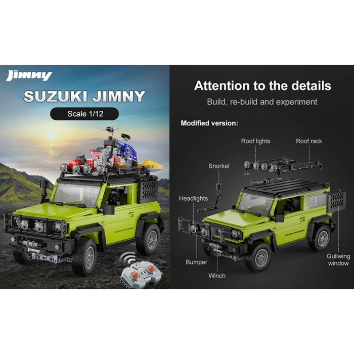 CADA Suzuki Jimny Araba Lego - Lego Setleri - CADA Mini Lego - Suzuki Jimny Araba Yarış Arabası