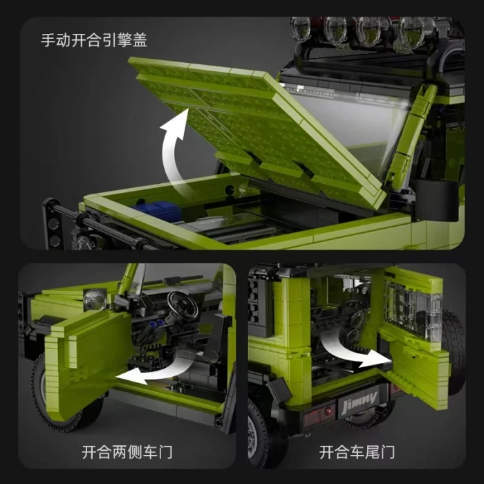 CADA Suzuki Jimny Araba Lego - Lego Setleri - CADA Mini Lego - Suzuki Jimny Araba Yarış Arabası