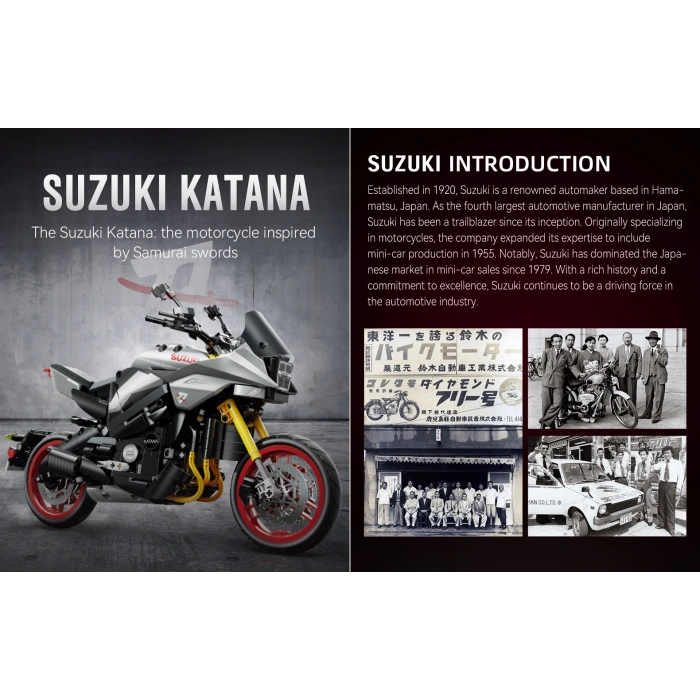 CADA Suzuki Katana 2022 Motosiklet Lego - Lego Setleri - CADA Mini Lego - Motorsiklet CADA Lego