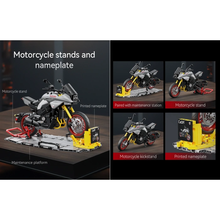 CADA Suzuki Katana 2022 Motosiklet Lego - Lego Setleri - CADA Mini Lego - Motorsiklet CADA Lego