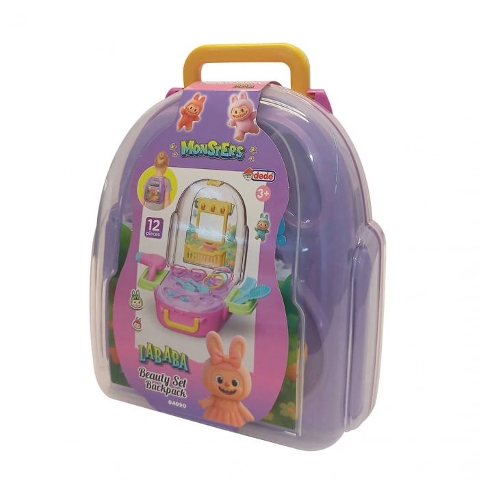 Canavarlar Labubu Güzellik Seti Sırt Çantası - Güzellik Setleri - Kuaför Oyuncak Seti - Labubu Makyaj Seti