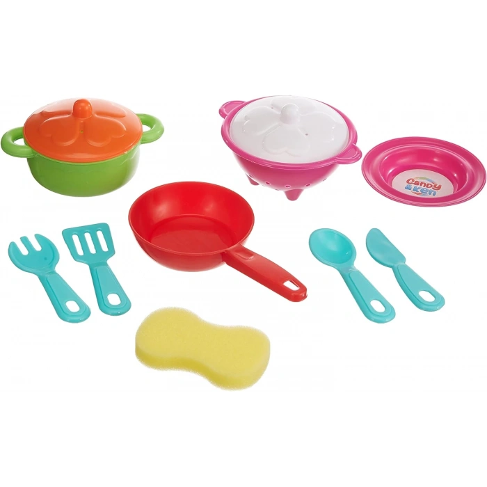 Candy & Ken Bulaşıklık Set - Mutfak Setleri - Ev Oyuncak Setleri - Bulaşık Seti