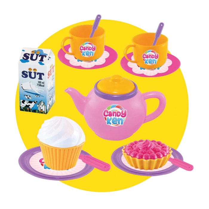 Candy & Ken Çay Servis Arabası - Mutfak Setleri - Ev Oyuncak Setleri
