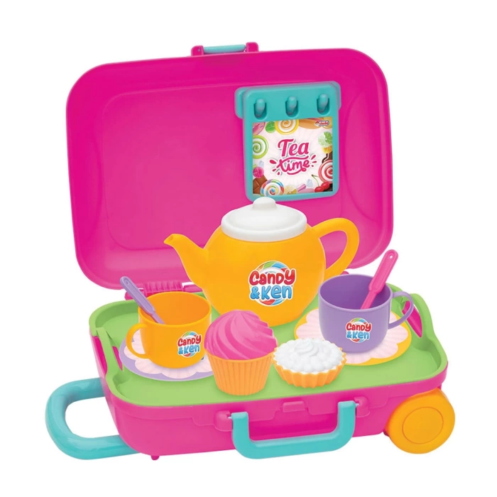 Candy & Ken Çay Set Bavulum - Mutfak Setleri - Ev Oyuncak Setleri