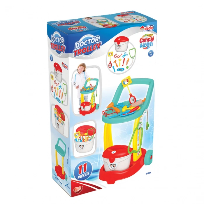 Candy & Ken Doktor Servis Arabası - Doktor Setleri - Doktor Oyuncak Seti