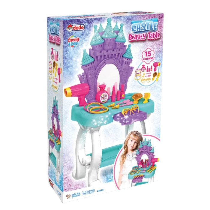 Candy & Ken Şato Güzellik Masası - Güzellik Setleri - Kuaför Oyuncak Seti - Makyaj Seti