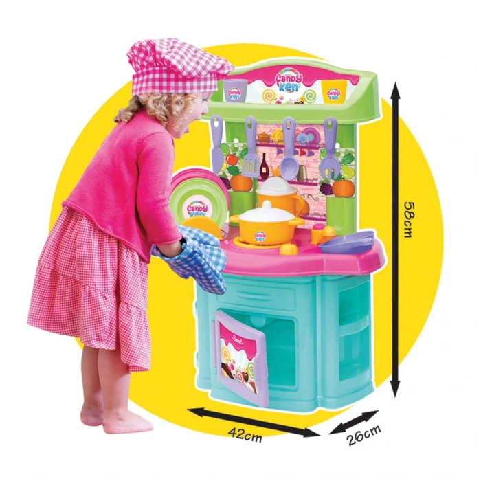 Candy & Ken Şef Mutfak Set - Mutfak Setleri - Ev Oyuncak Setleri