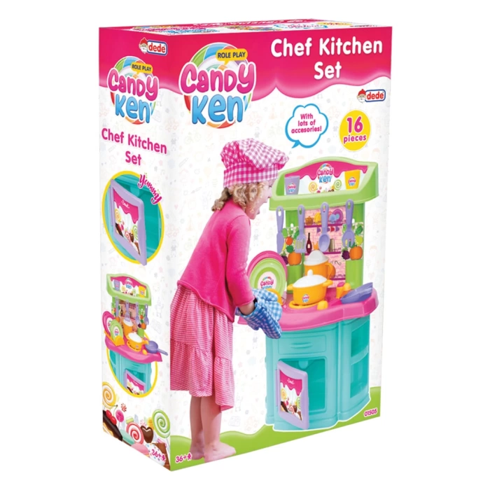 Candy & Ken Şef Mutfak Set - Mutfak Setleri - Ev Oyuncak Setleri