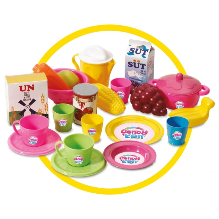 Candy & Ken Sepetli Market Arabası - Mutfak Setleri - Ev Oyuncak Setleri