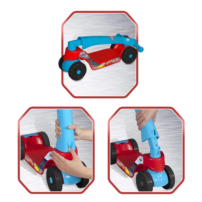 Cars Scooter - Plastik Scooter - 4 Tekerli Scooter - Bingit - Kaykay