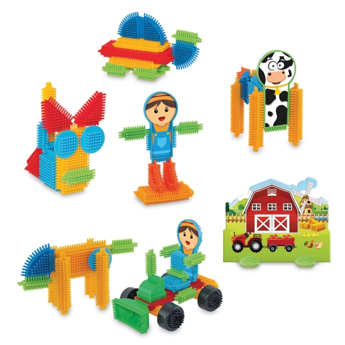 Çiftlik Kaktüs Bloklar (75 Parça) - Kaktüs Oyuncak - Lego Seti - Kaktüs Lego - Taraklı Lego
