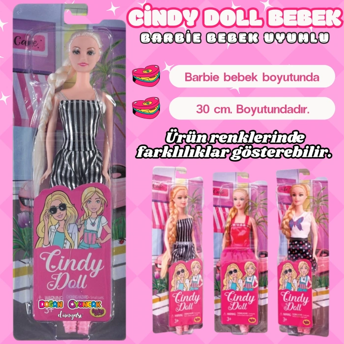 Cindy Doll Prenses Bebek Bebek 30 cm. - Oyuncak Bebek - Barbie Bebek - Bebek Oyun Evleri İçin Bebek