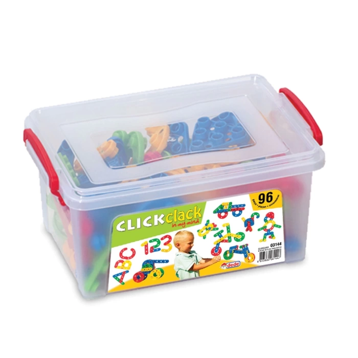 Click Clack Lego (96 Parça) - ClickClack Puzzle - Sök Tak Bloklar - Legolar Oyuncak