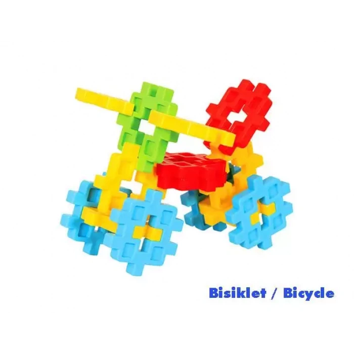 Crazy Eğitici Blok Oyunu 100 Parça - Oyuncak Lego Seti - Birbirine Geçmeli STEM Lego Seti - Eğitici Oyuncak