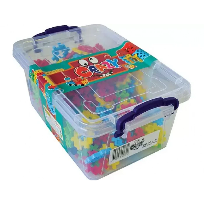 Crazy Eğitici Blok Oyunu 250 Parça - Oyuncak Lego Seti - Birbirine Geçmeli STEM Lego Seti - Eğitici Oyuncak