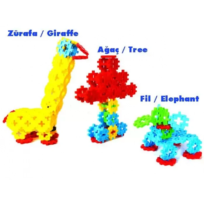 Crazy Eğitici Blok Oyunu 500 Parça - Oyuncak Lego Seti - Birbirine Geçmeli STEM Lego Seti - Eğitici Oyuncak