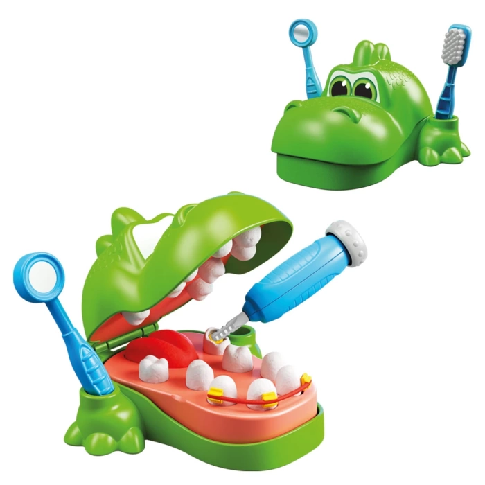 Dinozor Dişçi Oyun Hamur Seti 280 Gr. - Oyun Hamuru Seti - Hamur Setleri - Dino Hamur Seti - Dişçi Doktor Seti
