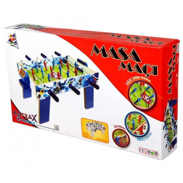 Dizüstü Ahşap Langırt Seti - Ahşap Oyuncak - Futbol Oyuncakları - Top Oyuncak Langırt Setleri - Langırt Oyuncakları - Ahşap Masa Oyunu