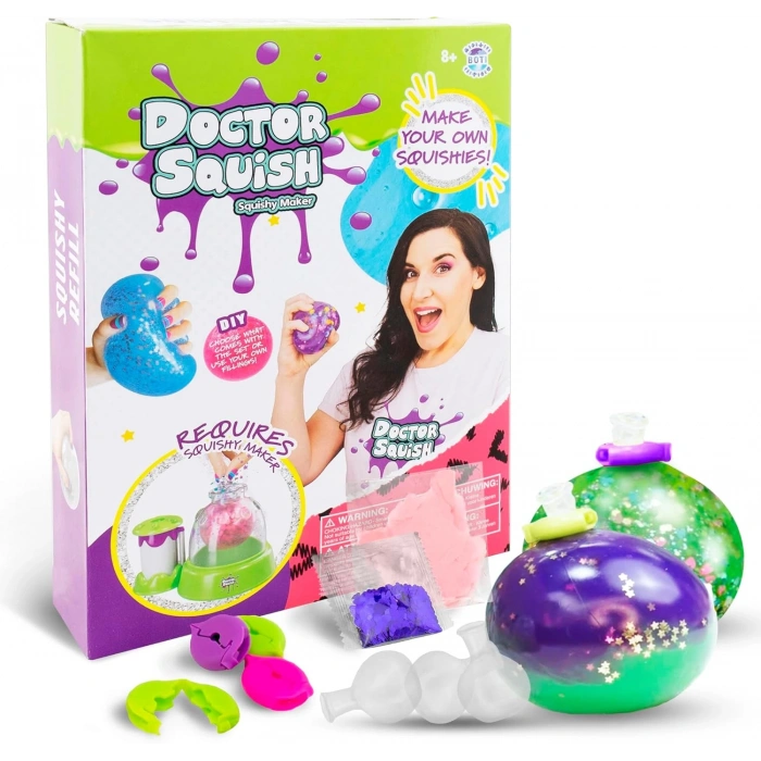 Doctor Squish Pack Refill, Yedek Paket Parlak Simli Sukuşi Yapım Seti - Doktor Sukuşi - Sukuşi Yap Oyuncak