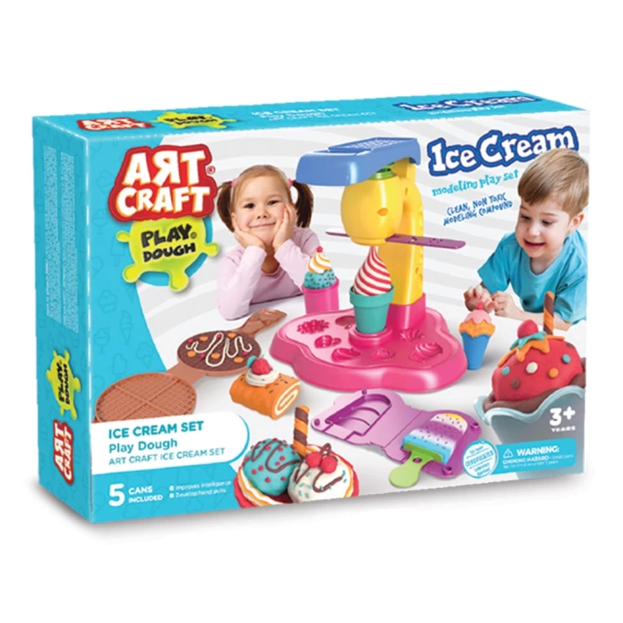 Dondurma Oyun Hamur Seti 280 Gr. - Oyun Hamuru Seti - Hamur Setleri - Waffle Hamur Seti