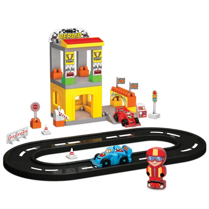 F1 Yol Seti - Lego Oyuncağı - Lego Setleri - Bloklar - Lego Seti - Pist - Yarış Seti