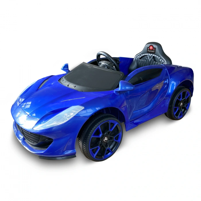 Favori GT Mavi Uzaktan Kumandalı 4X2 12 Volt Akülü Araba - RC Ferrari Akülü Araba
