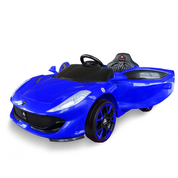 Favori GT Mavi Uzaktan Kumandalı 4X2 12 Volt Akülü Araba - RC Ferrari Akülü Araba