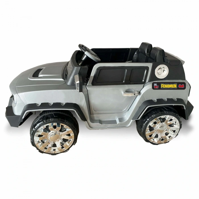 Fenomen Gri Uzaktan Kumandalı 4X4 12 Volt Çift Kişilik Akülü Araba - RC Jeep 4x4 Akülü Araba