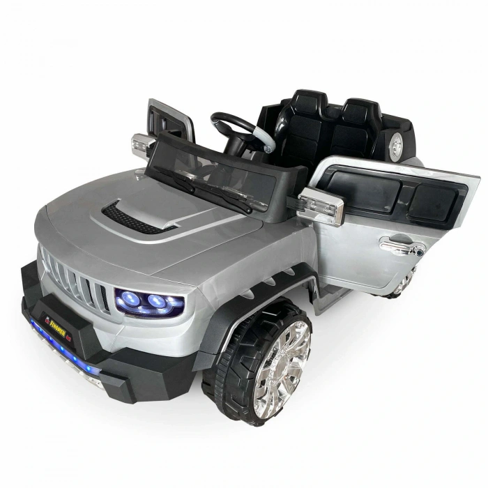 Fenomen Gri Uzaktan Kumandalı 4X4 12 Volt Çift Kişilik Akülü Araba - RC Jeep 4x4 Akülü Araba