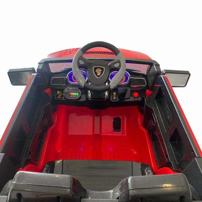 Fenomen Kırmızı Uzaktan Kumandalı 4X4 12 Volt Çift Kişilik Akülü Araba - RC Jeep 4x4 Akülü Araba