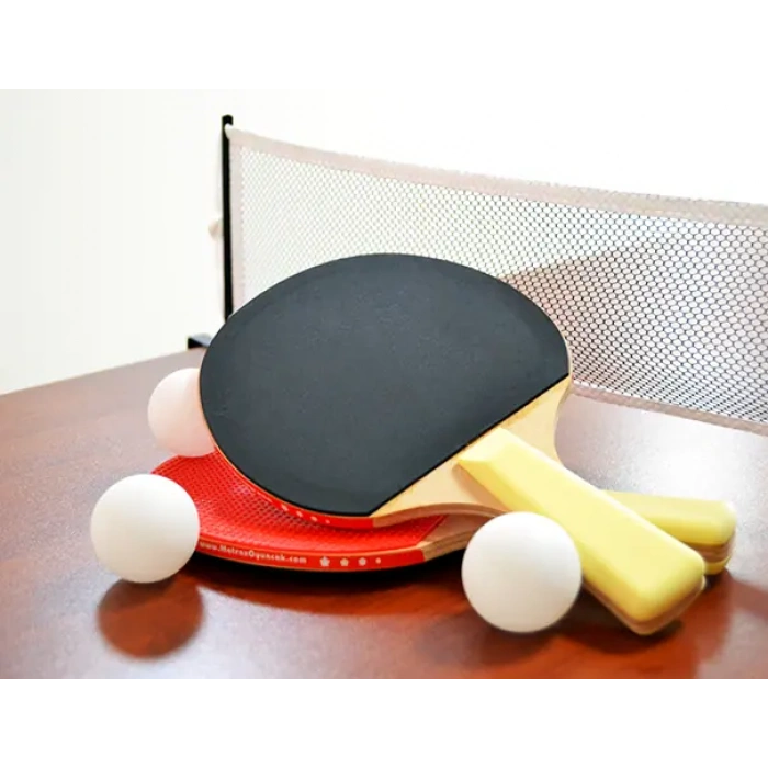 Fileli Masa Tenisi Raketi - Okul İçin Masa Tenisi Raketi - Tenis Oyuncakları - Masa Tenisi Oyunu - Fileli Raket