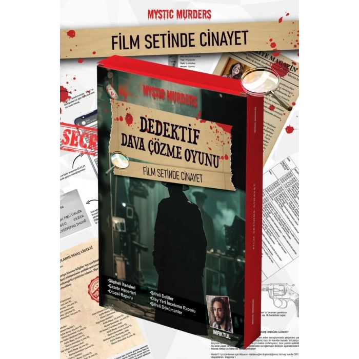Film Setinde Cinayet Dedektif Oyunu - Dava Çözme Oyunu - Suç Çözme Oyunu - Cinayet Oyunu Cinayet Çözme