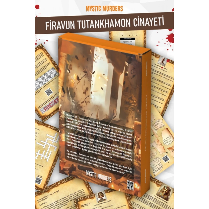 Firavun Tutankhamon Cinayet Dedektif Oyunu - Dava Çözme Oyunu - Suç Çözme Oyunu - Cinayet Oyunu Cinayet Çözme