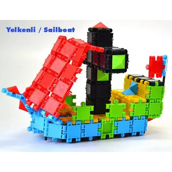 Flexy Tangles Blok Oyunu 150 Parça - Oyuncak Lego Seti - Birbirine Geçmeli STEM Lego Seti - Eğitici Oyuncak