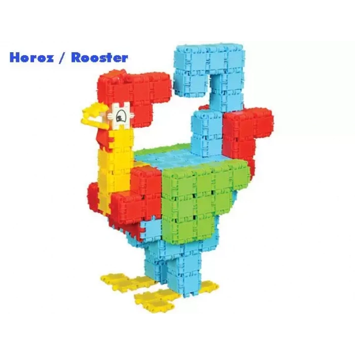 Flexy Tangles Blok Oyunu 500 Parça - Oyuncak Lego Seti - Birbirine Geçmeli STEM Lego Seti - Eğitici Oyuncak