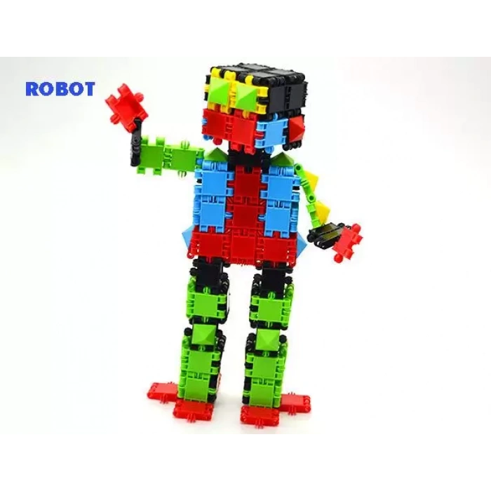 Flexy Tangles Blok Oyunu 500 Parça - Oyuncak Lego Seti - Birbirine Geçmeli STEM Lego Seti - Eğitici Oyuncak