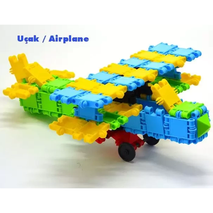 Flexy Tangles Blok Oyunu 88 Parça - Oyuncak Lego Seti - Birbirine Geçmeli STEM Lego Seti - Eğitici Oyuncak