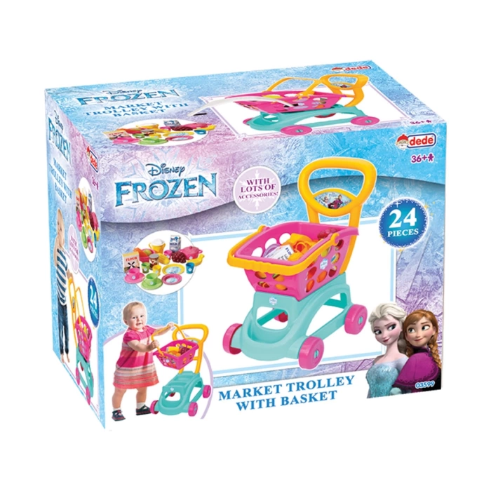Frozen Sepetli Market Arabası - Mutfak Setleri - Ev Oyuncak Setleri