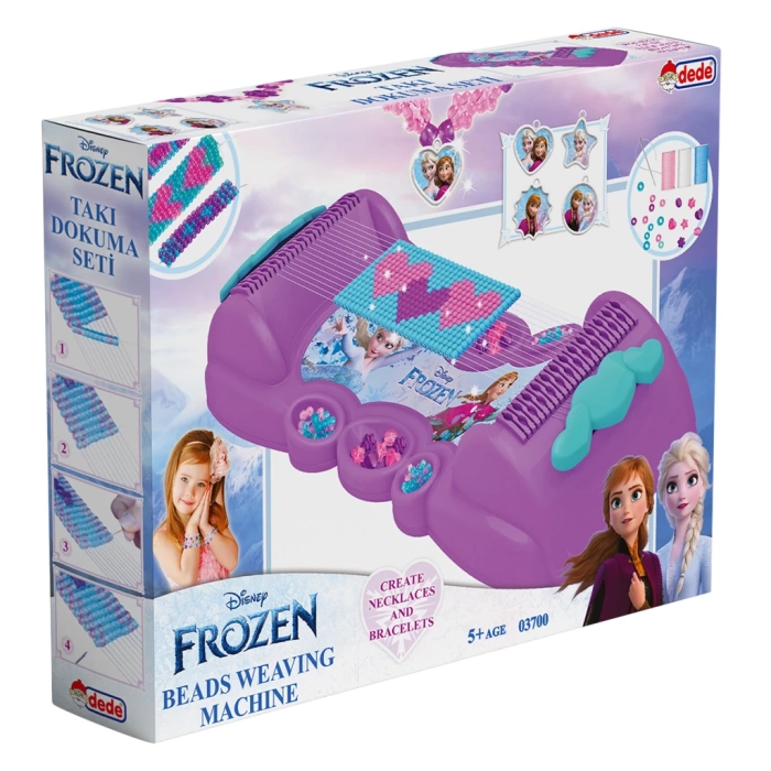 Frozen Takı Dokuma Seti - Dede Takı Seti - Boncuk Kolye Seti - Karlar Ülkesi Takı Seti