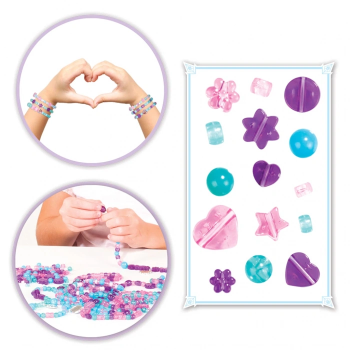 Frozen Tek Takı Seti - Dede Takı Seti - Boncuk Kolye Seti - Karlar Ülkesi Takı Seti