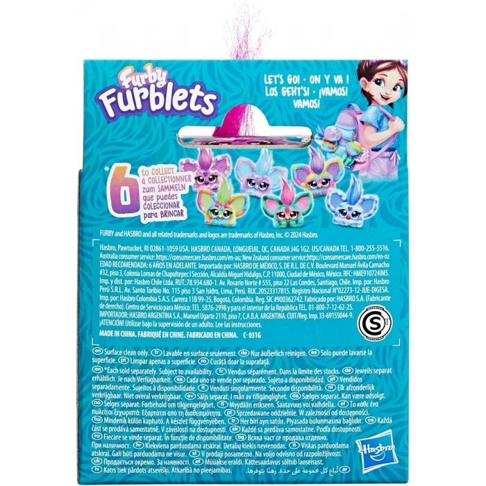 Furby Furblet İnteraktif Peluş Hip-Bop Oyuncak - Furby Peluşu - Furby Oyuncak Peluş - Konuşan Furby Oyuncak