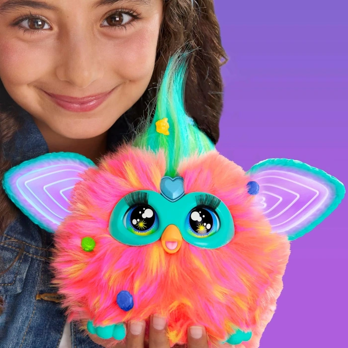 Furby Mercan Renkli İnteraktif Pelüş Oyuncak - Furby Peluşu - Furby Oyuncak Peluş - Konuşan Furby Oyuncak
