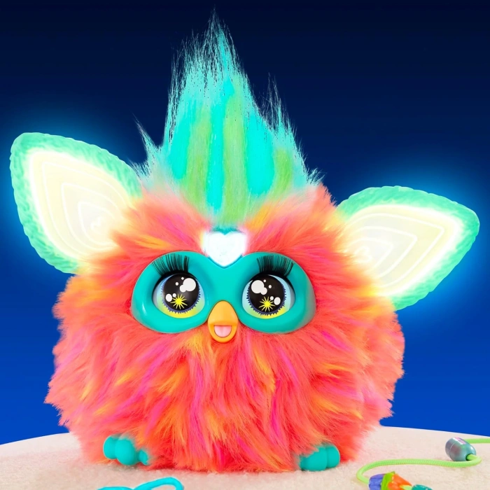 Furby Mercan Renkli İnteraktif Pelüş Oyuncak - Furby Peluşu - Furby Oyuncak Peluş - Konuşan Furby Oyuncak