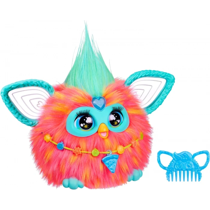 Furby Mercan Renkli İnteraktif Pelüş Oyuncak - Furby Peluşu - Furby Oyuncak Peluş - Konuşan Furby Oyuncak