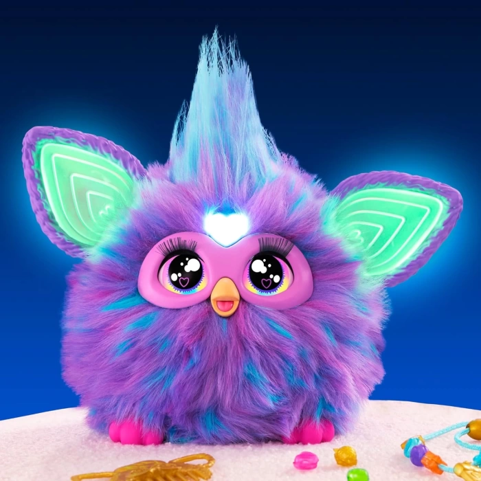 Furby Mor Renkli İnteraktif Pelüş Oyuncak - Furby Peluşu - Furby Oyuncak Peluş - Konuşan Furby Oyuncak